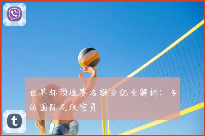 世界杯预选赛名额分配全解析：专访国际足联官员